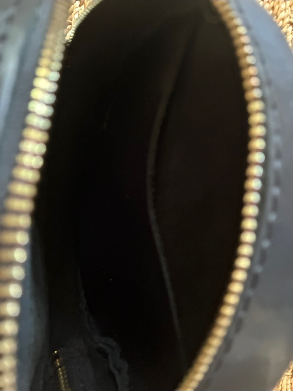 Portland Leather Black Round Crossbody Bag - Small - Picture 5 of 7